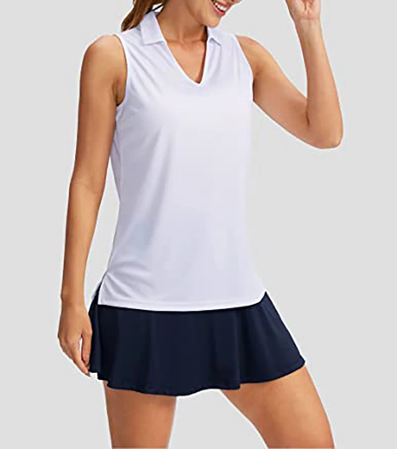 Classic Womens Sleeveless Golf Polo
