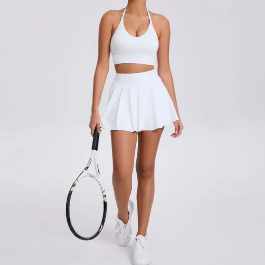 Two-Piece Set Skirt & Crop Bra