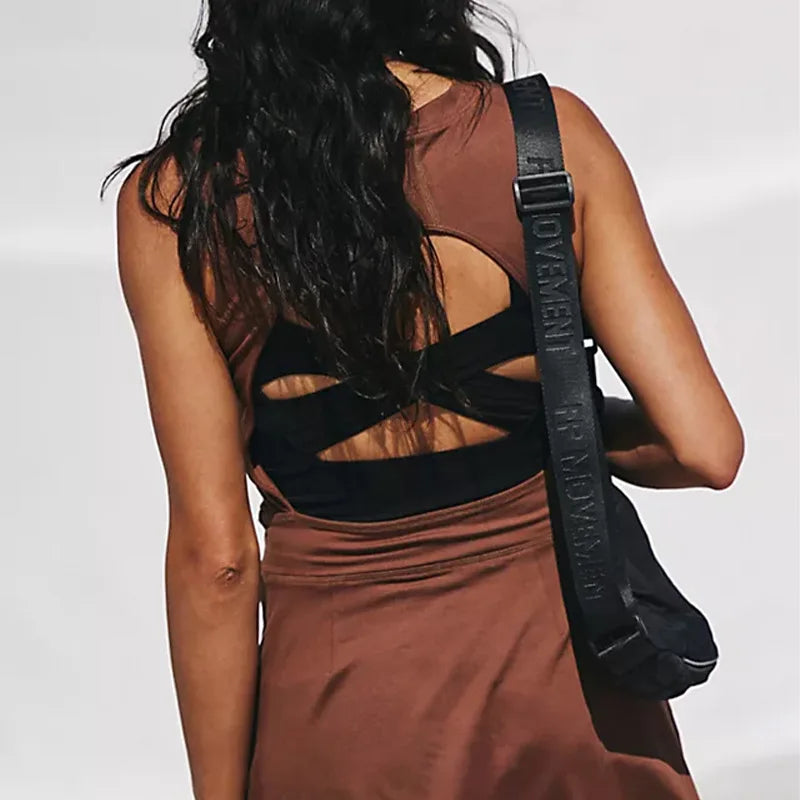 Sleeveless Backless Sports Dress