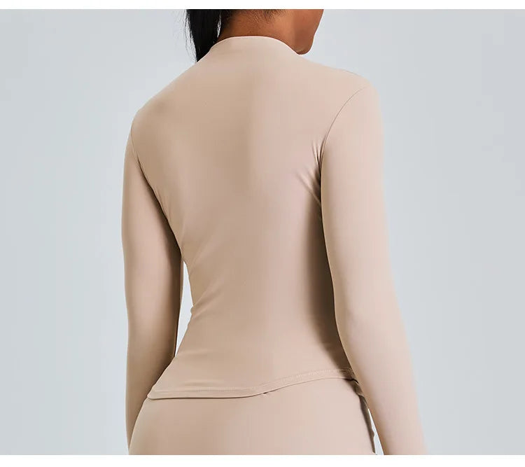 Long Sleeved High Collar Skirt and Top Set