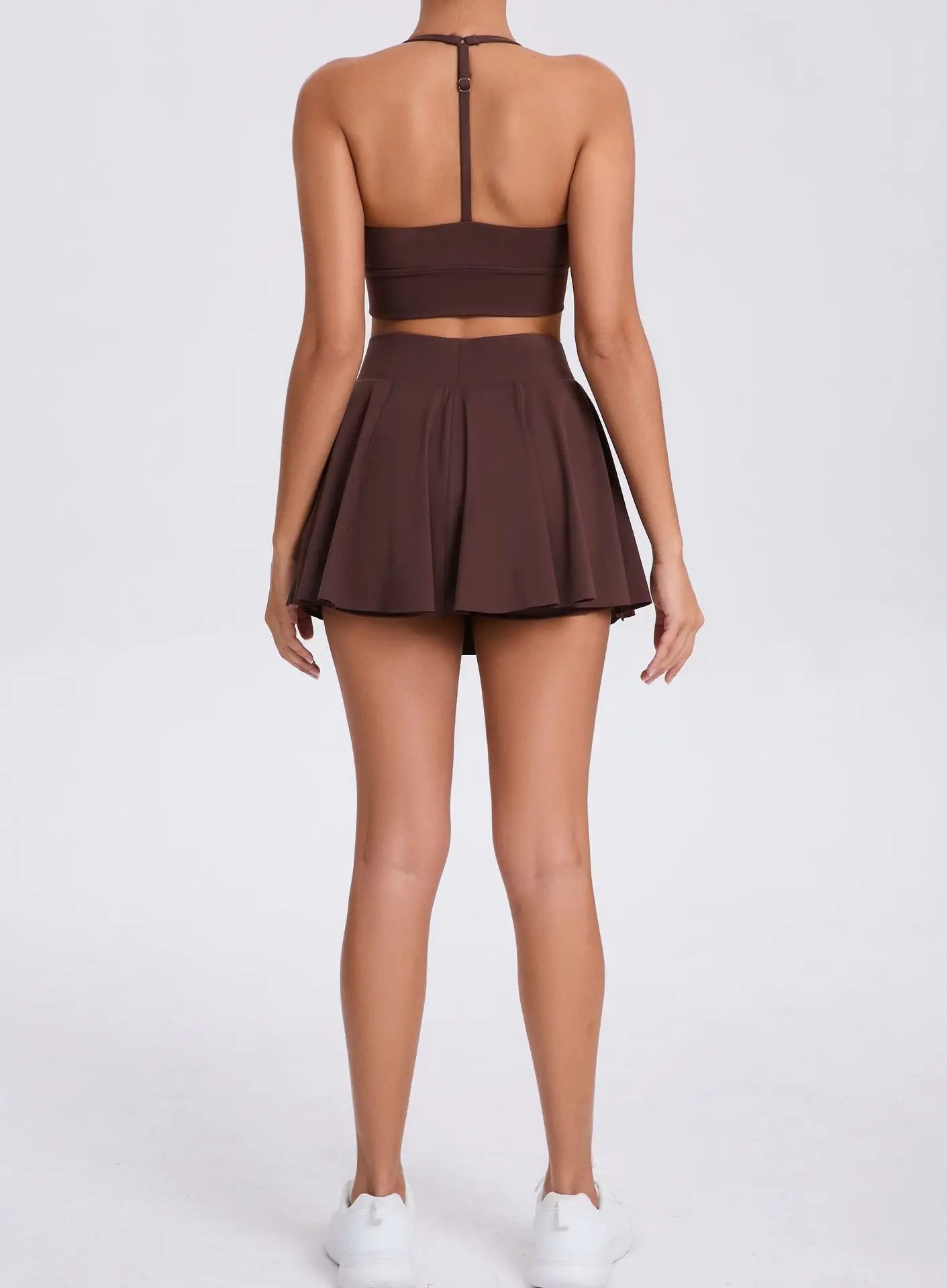 Two-Piece Set Skirt & Crop Bra