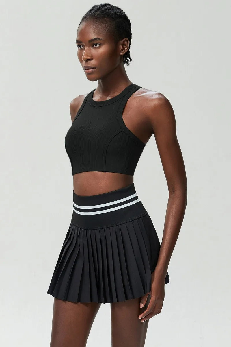 Matching Athletic Skirt and Top Sport Set