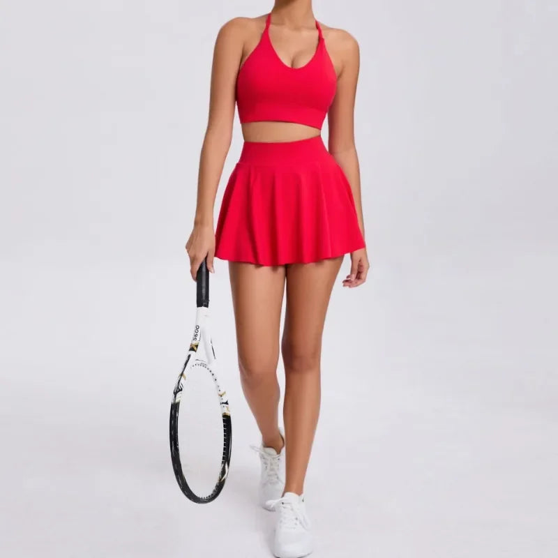 Two-Piece Set Skirt & Crop Bra