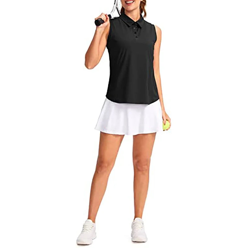 Womens Button Up Golf Polo