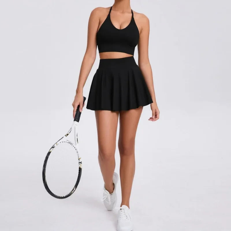 Two-Piece Set Skirt & Crop Bra