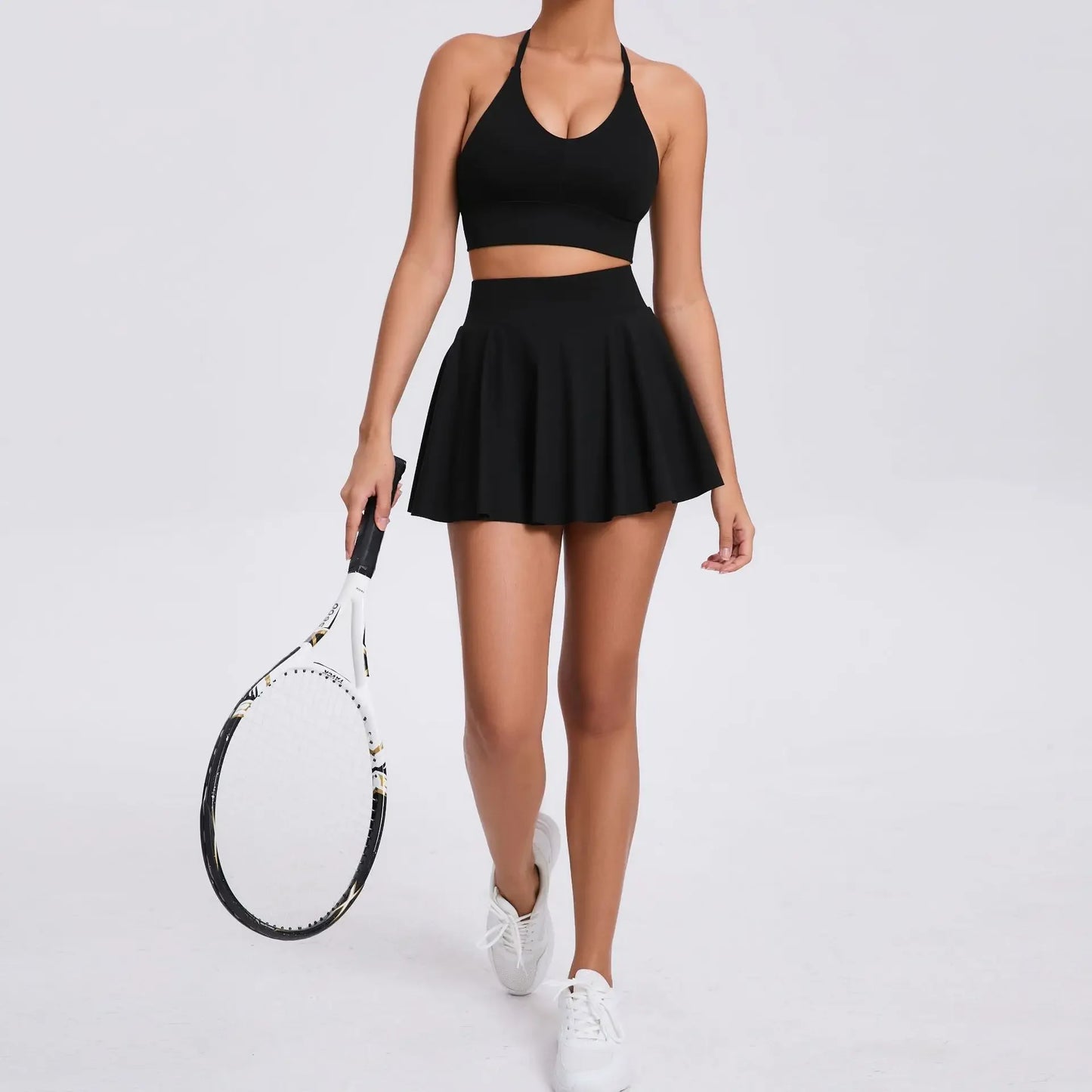 Two-Piece Set Skirt & Crop Bra