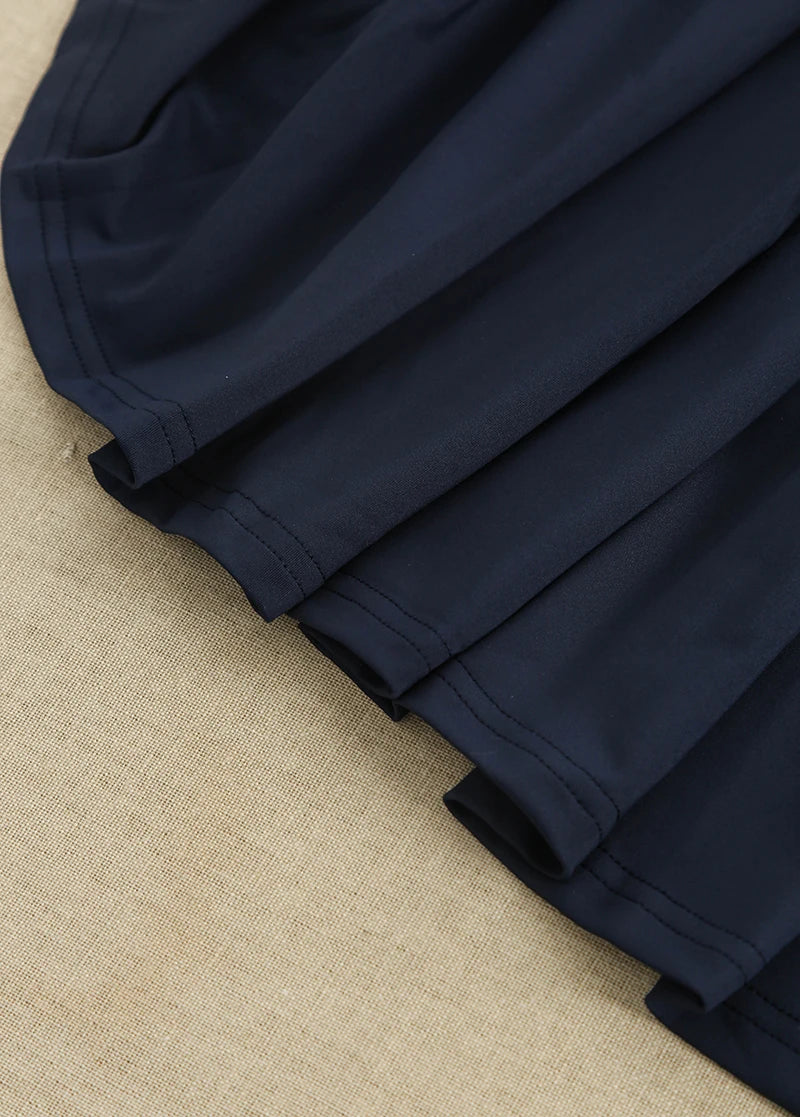 Quarter Zip Sleeveless Pleated Sport Dress