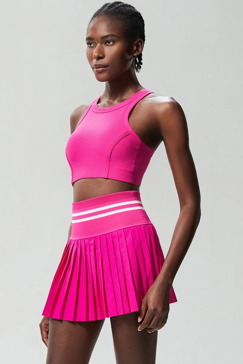 Matching Athletic Skirt and Top Sport Set