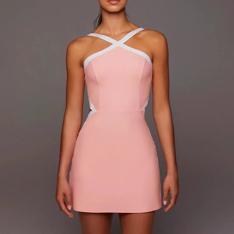 Fitted Sport Tennis Dress with Built-In Bra