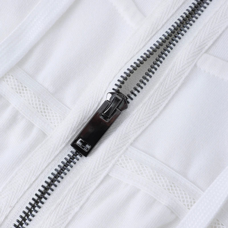 Half-Zip Long Sleeve Hoodie Dress
