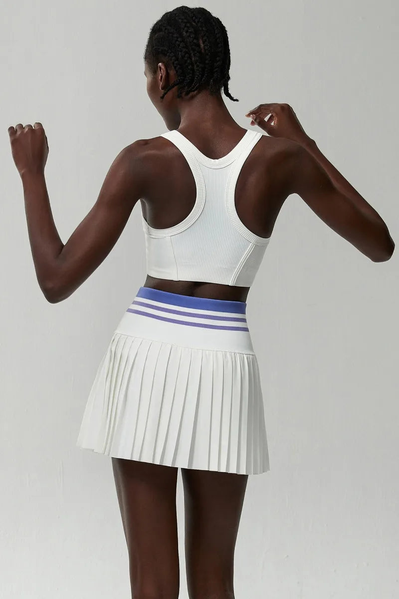 Matching Athletic Skirt and Top Sport Set