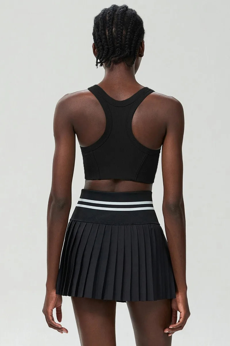 Matching Athletic Skirt and Top Sport Set