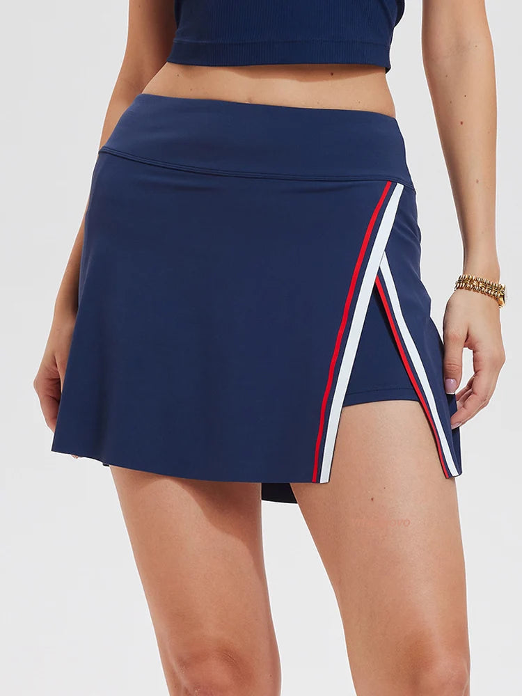 High Waisted Tennis Skort with Pocket