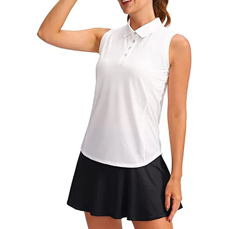 Womens Button Up Golf Polo