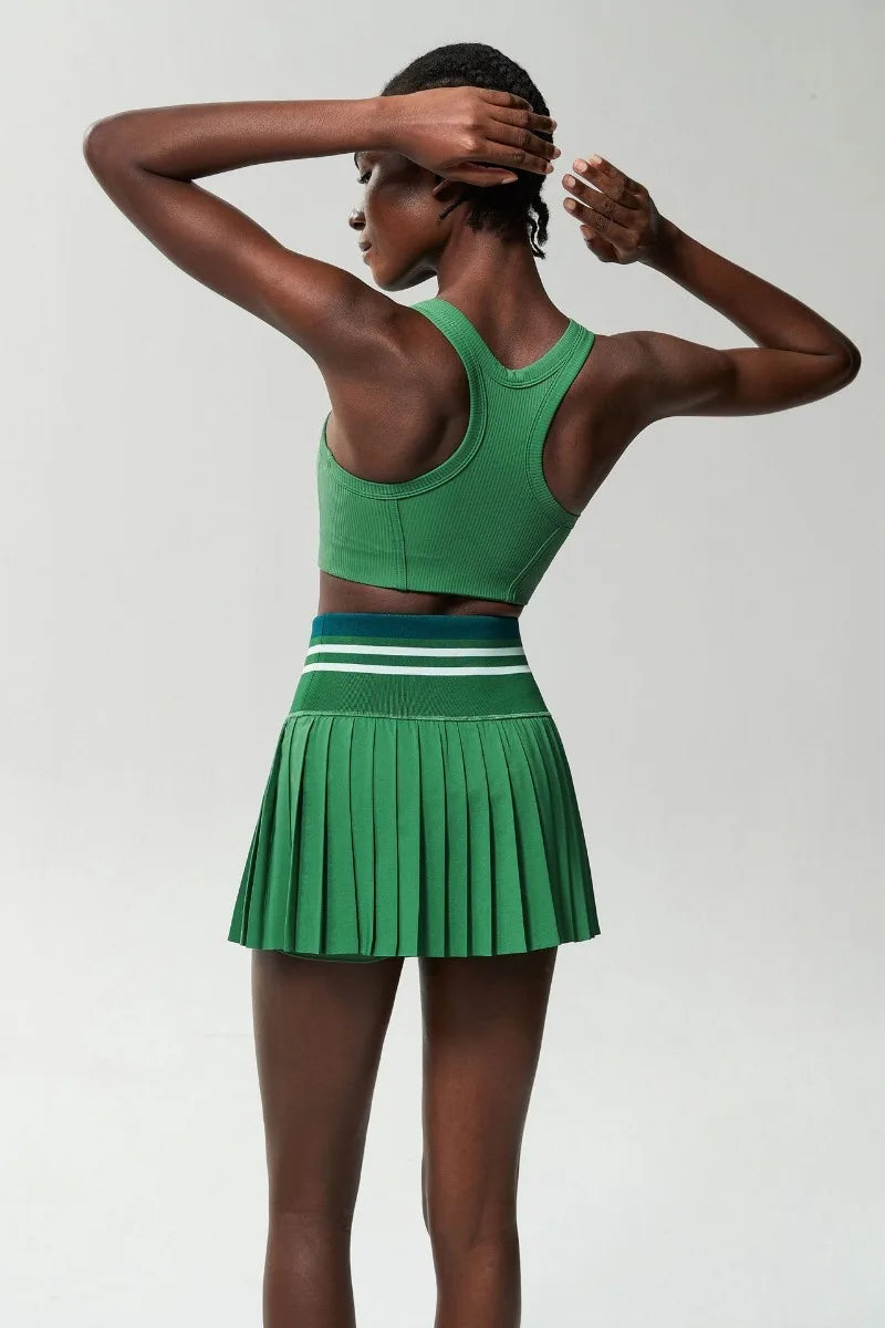 Matching Athletic Skirt and Top Sport Set