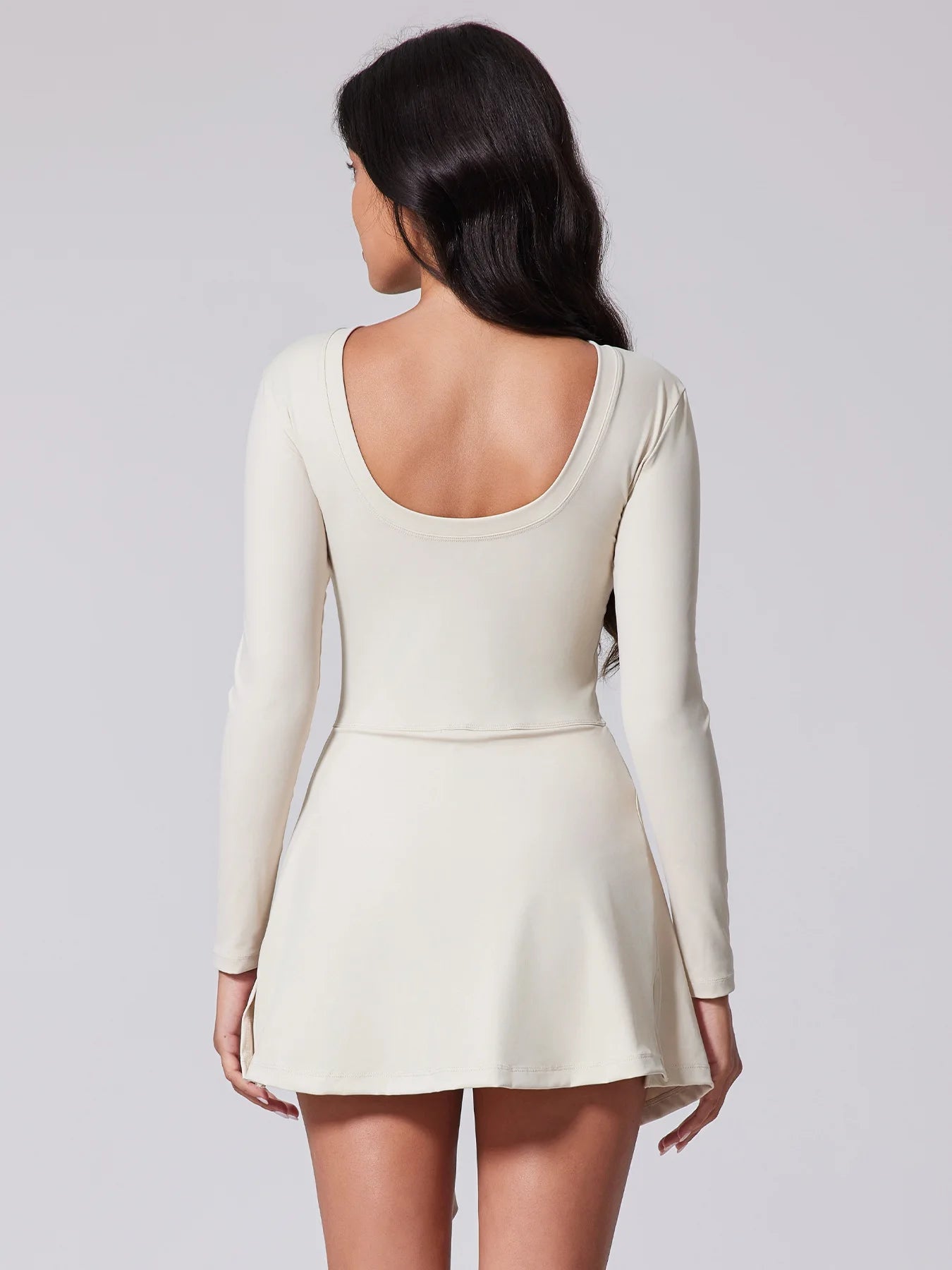 Classic Long sleeve Waist Tie Dress